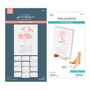 2025 diy calendar and easel betterpress & die bundle