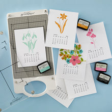 Load image into Gallery viewer, 2025 florals through the year calendar bundle betterpress &amp; die bundle