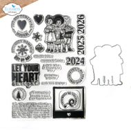 Magical Moments die & stamp set by elizabeth crafts designs