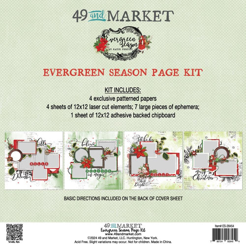 Evergreen season page kit  by 49 and market