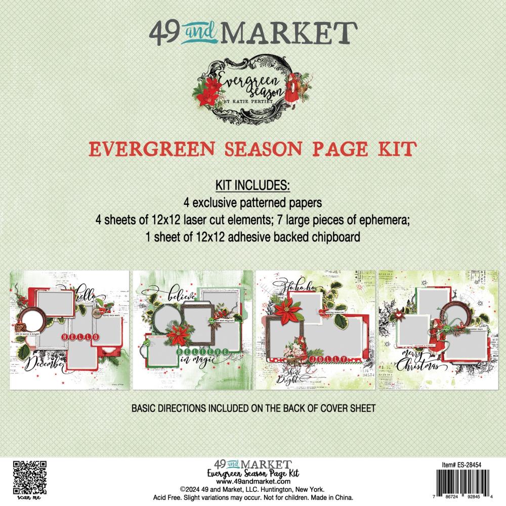 Evergreen season page kit  by 49 and market