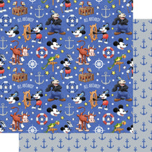Load image into Gallery viewer, Steamboat Willie 12 x 12 Scrapbook Paper &amp; Embellishment Kit by SSC Designs -