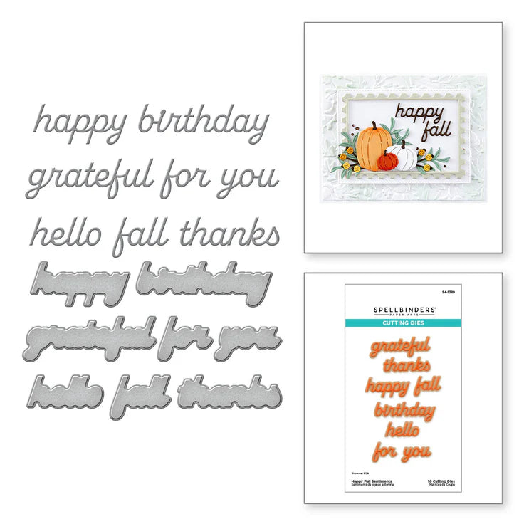 fall sentiments die by Spellbinders