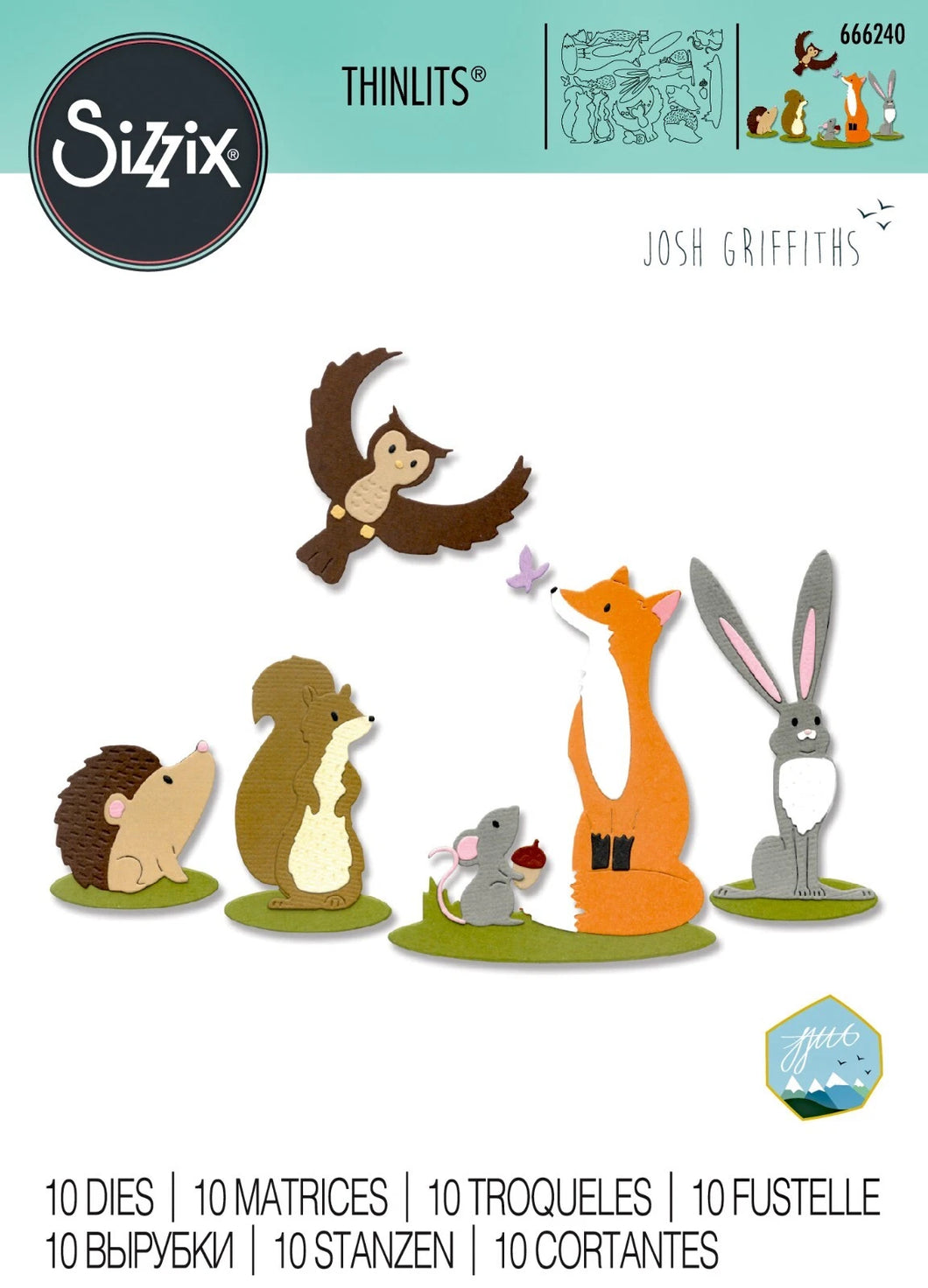 Forest animals #1 in die by Sizzix