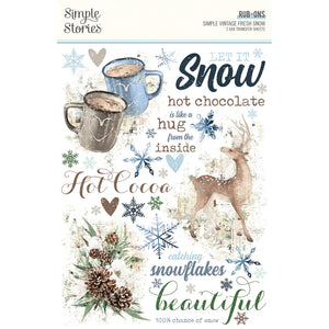 fresh snow rub-ons by Simple Stories
