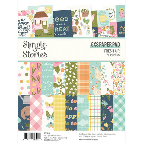 Fresh air 6x8 paper pad by Simple Stories
