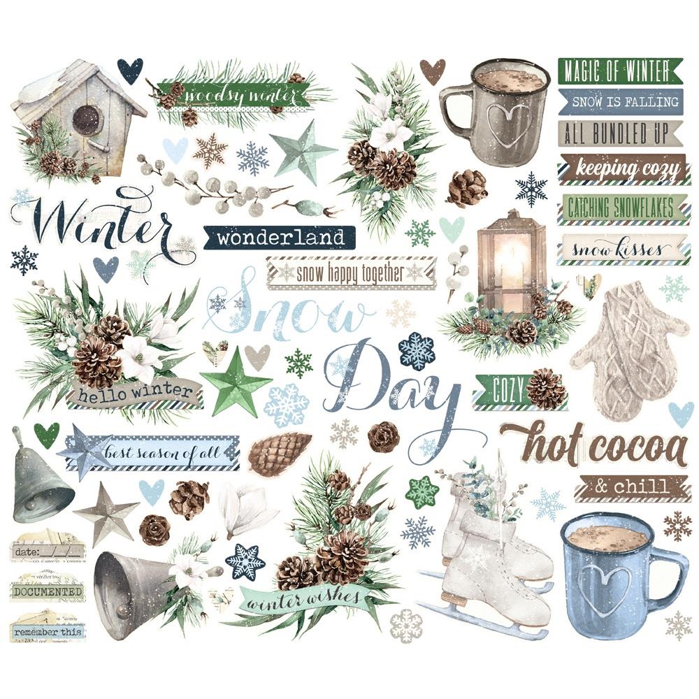 fresh snow bits & pieces by Simple Stories