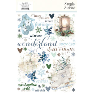 fresh snow rub-ons by Simple Stories