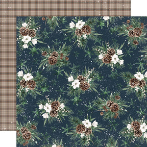 fresh snow snug & warm paper by Simple Stories