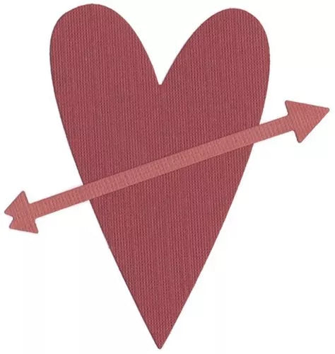 Heart & arrow die by quickutz