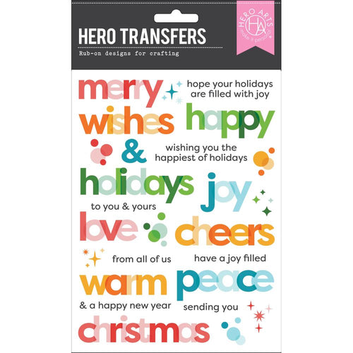 Holiday Messages transfers by hero arts