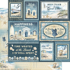 the beach is calling high tide  paper by Graphic 45