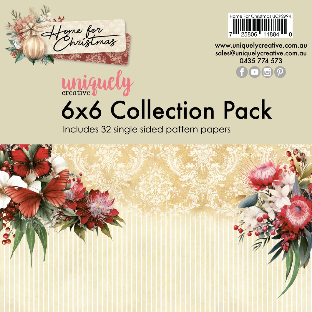 home for the holidays 6x6 paper by uniquely creative