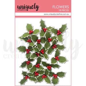 home for the Christmas holly flowers by uniquely creative
