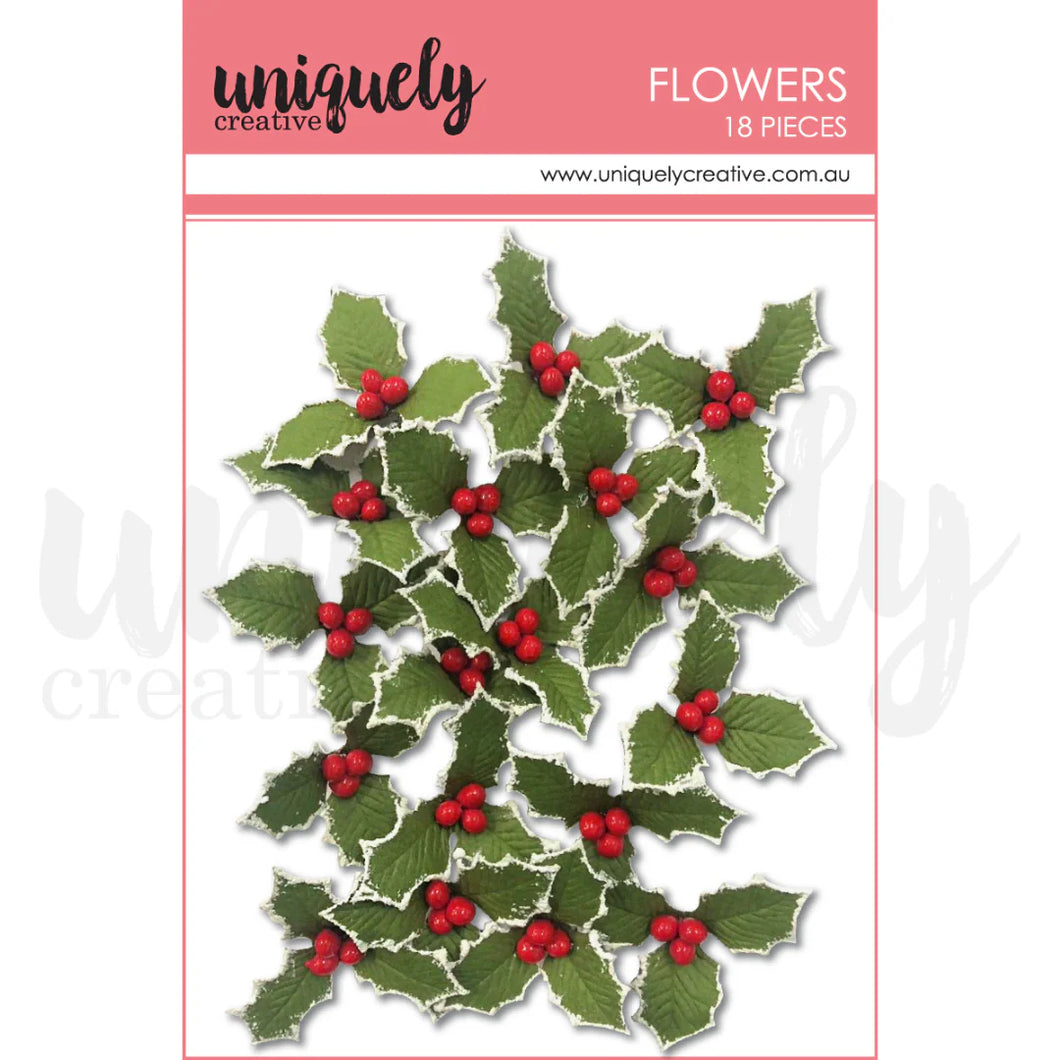 home for the Christmas holly flowers by uniquely creative
