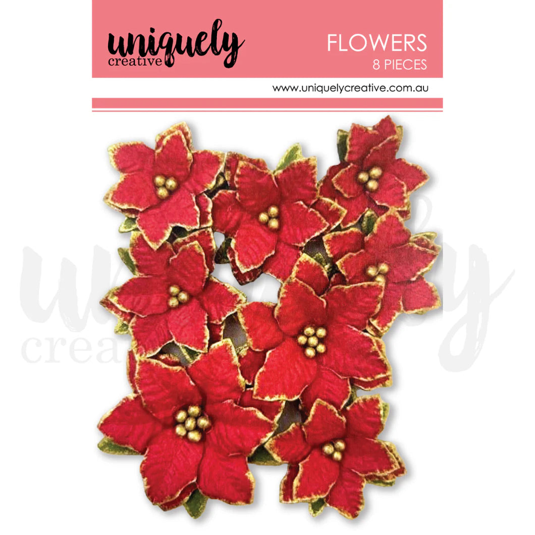 home for the christmas poinsettia flowers by uniquely creative