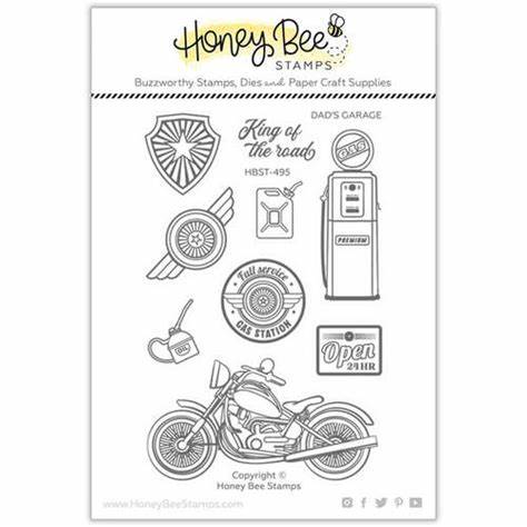 Dad's Garage die & stamp set by honey bee