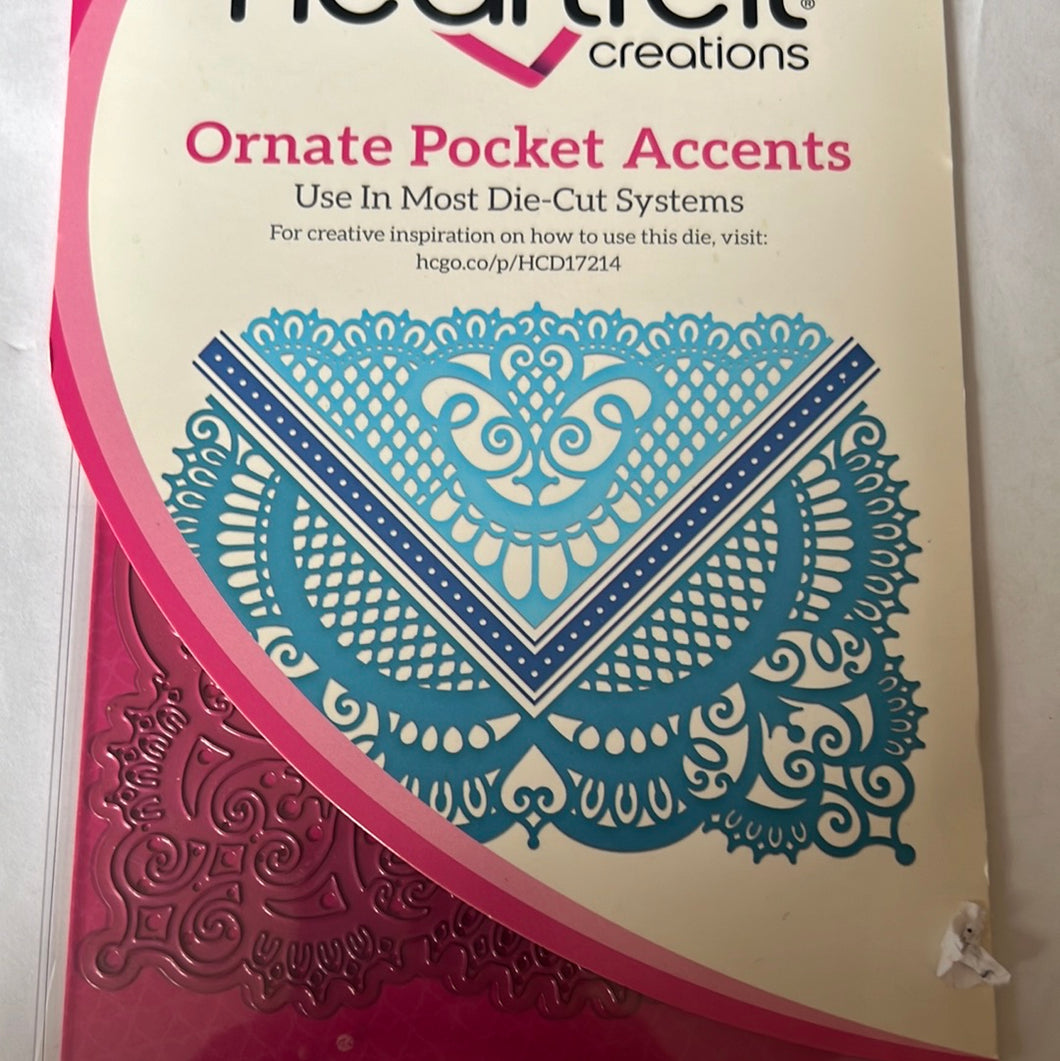 Ornate pocket accents Die by heartfelt creations