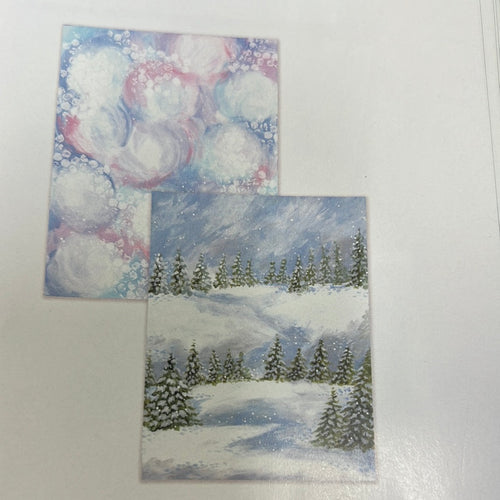 Winter splash paper by spellbinders