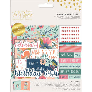 Violet studio card making kit by crafters companion