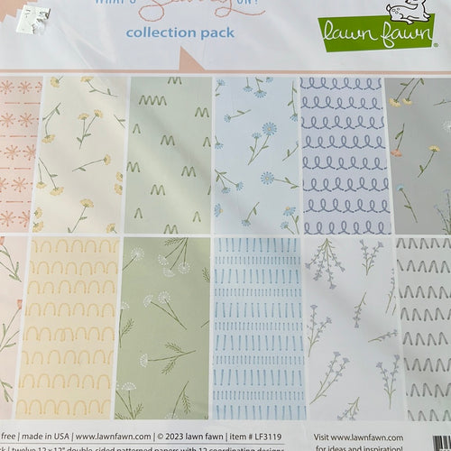 What’s sewing on 12 x 12 paper by lawn fawn