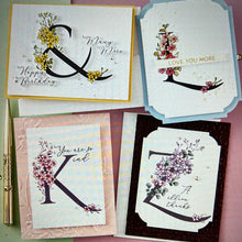 Load image into Gallery viewer, every occasion floral alphabet betterpress bundle by spellbinders