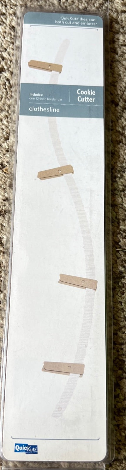 Clothesline die  set by quickutz