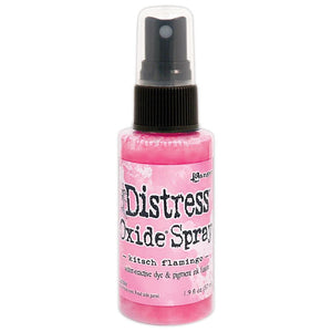 kitsch flamingo distress oxide spray by Ranger