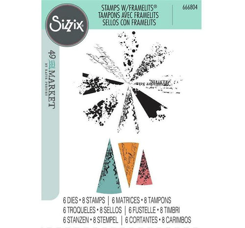 build a burst artsy lace stamp & die set by Sizzix & 49 and market