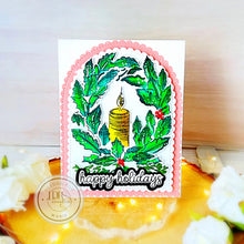 Load image into Gallery viewer, Happy Holidays press letterpress by ldrs