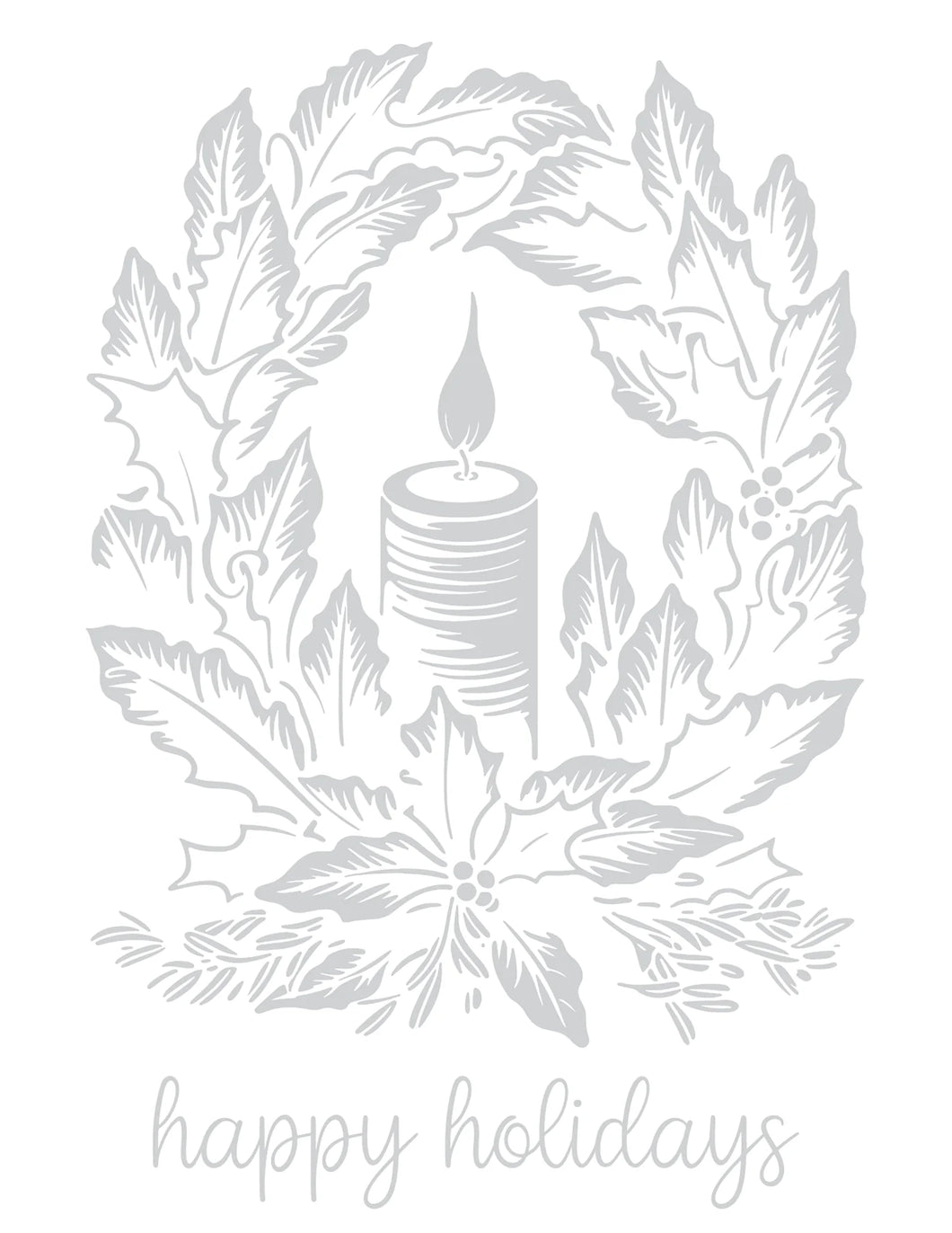 Happy Holidays press letterpress by ldrs