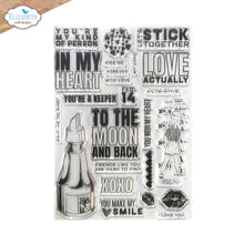 Load image into Gallery viewer, let's stick together stamp set by Elizabeth Craft designs