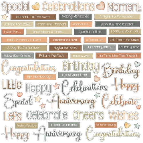 little celebrations chipboard 49 and market