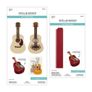 Majestic Guitar box creator bundle die set by Spellbinders