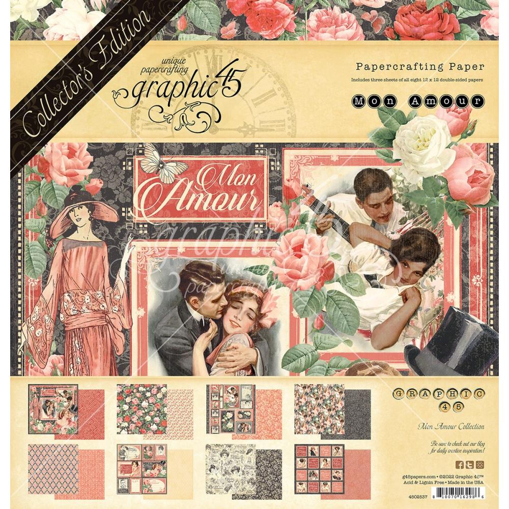 Mon amour romantic paper collection by Graphic 45