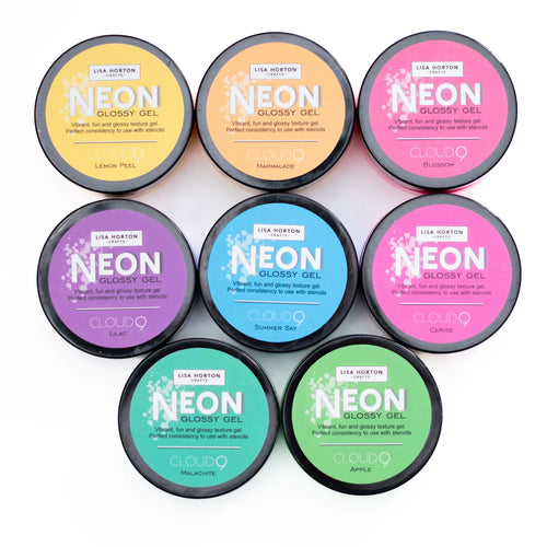 neon glossy gel lot by Lisa Horton