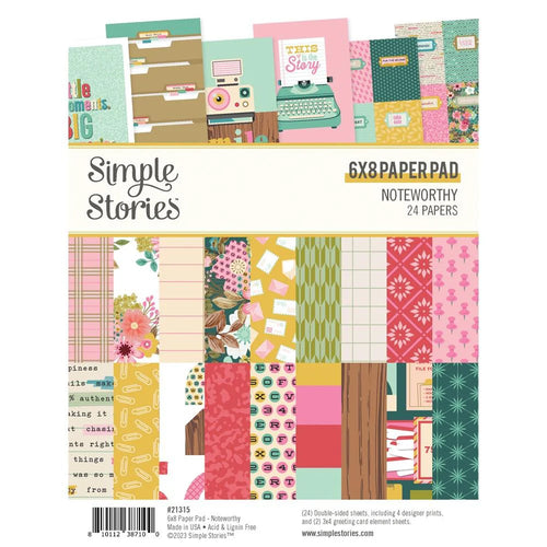 Noteworthy 6x8 paper by simple stories