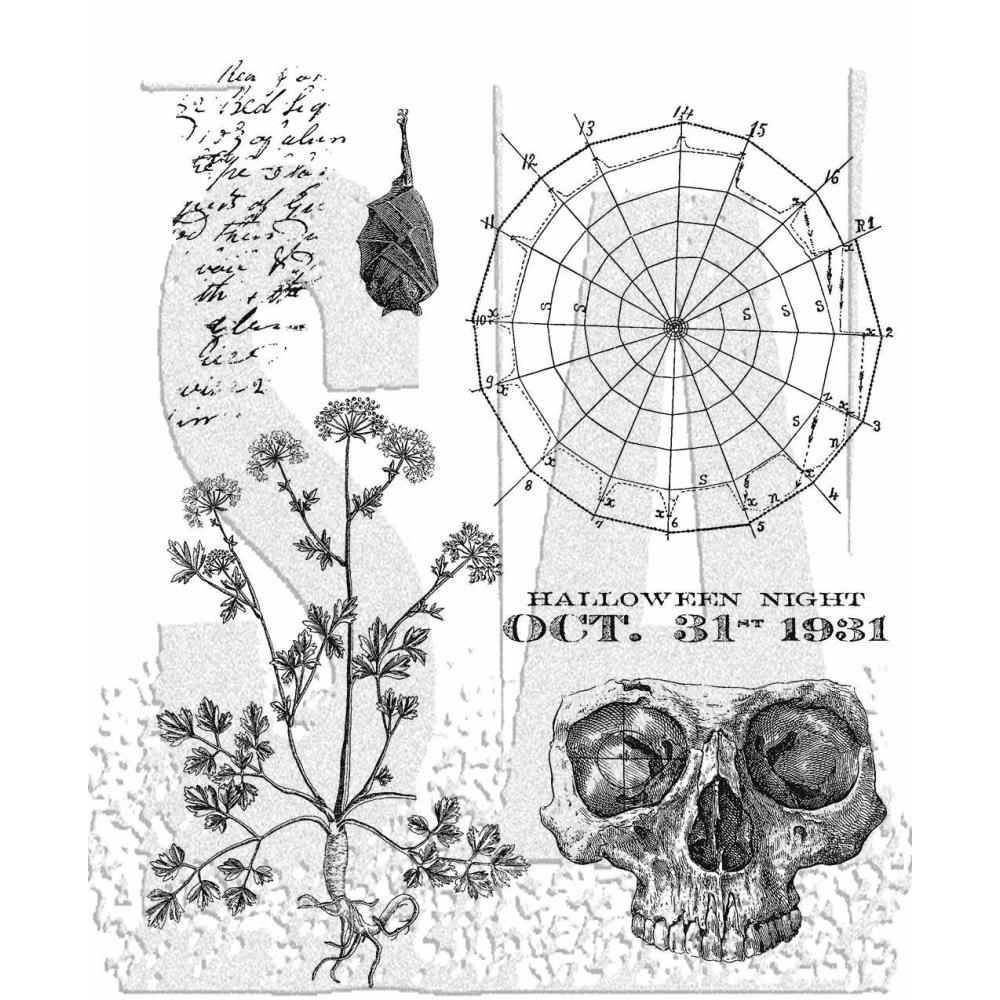 The Obscure stamp by tim holtz & Stampers anonymous