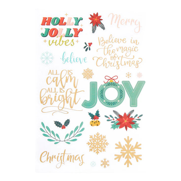 oh joyful day clear sticker  by Spellbinders