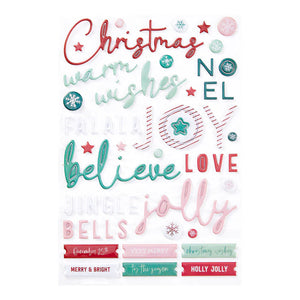 oh joyful day puffy sticker  by Spellbinders