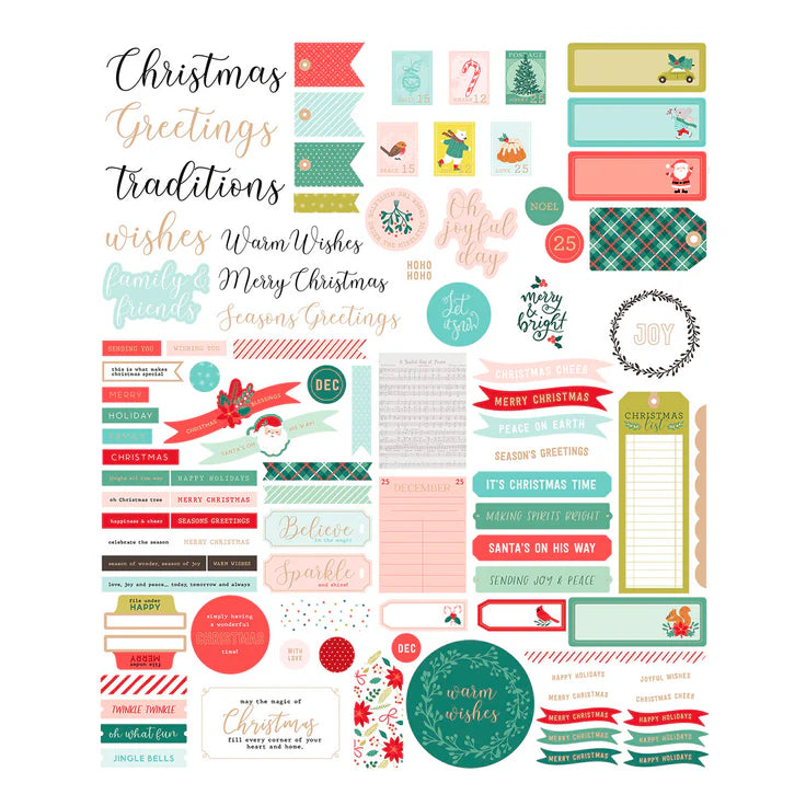 oh joyful day ephemera sentiments  by Spellbinders
