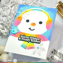 Load image into Gallery viewer, oversized snowman stencil by waffle flower