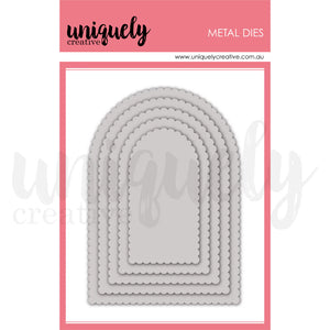 Scalloped arch die by uniquely creative