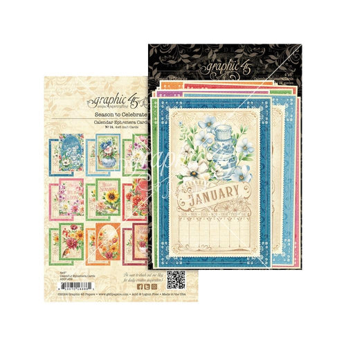 Season to celebrate calendar ephemera graphic 45