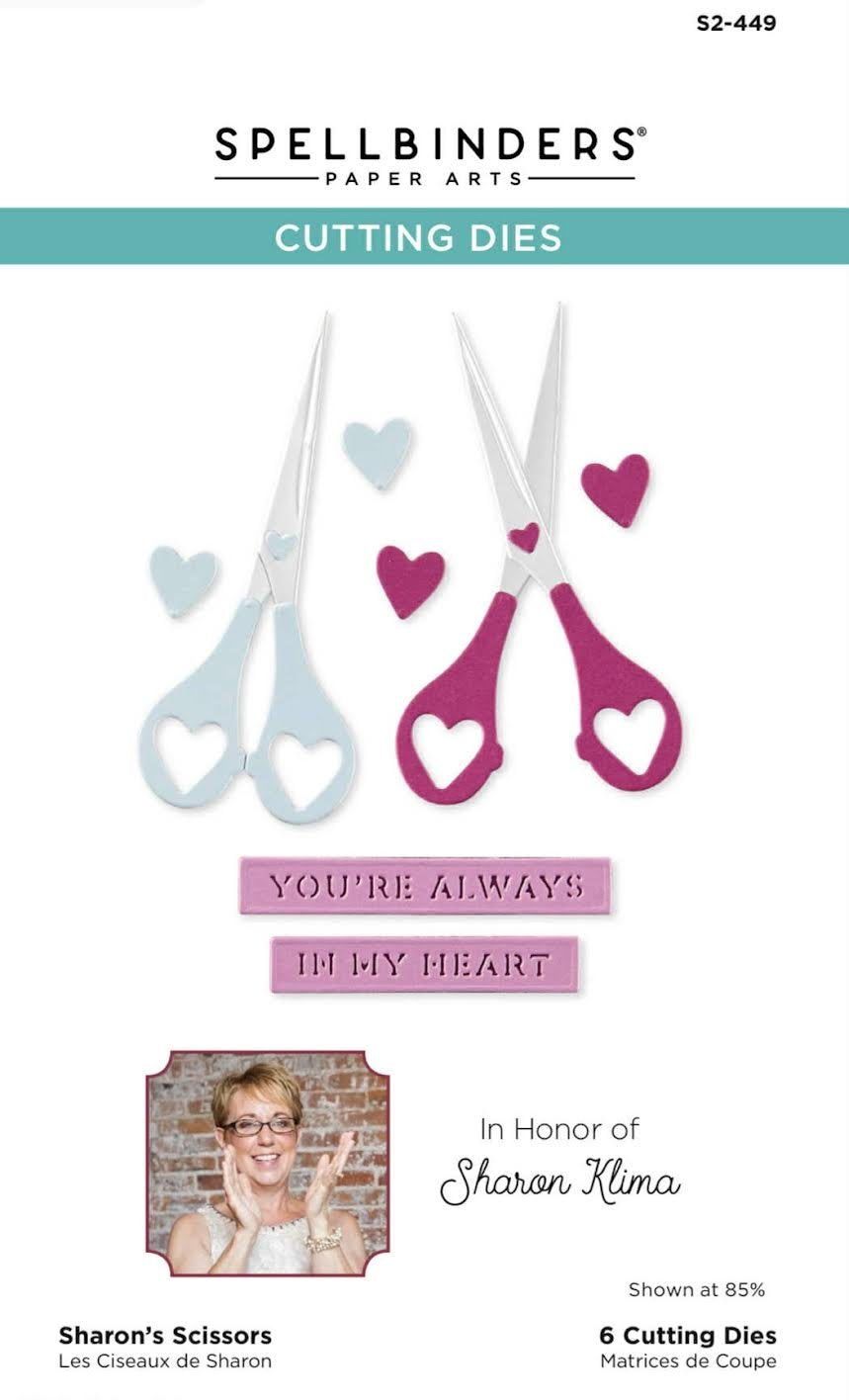 Sharon's scissors die by Spellbinders pre-order