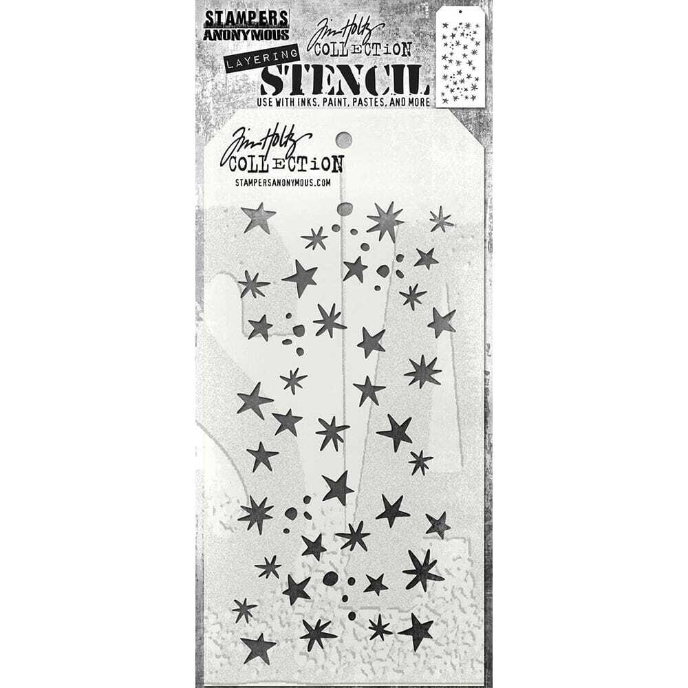 spellbound star stencil by tim holtz & Stampers anonymous