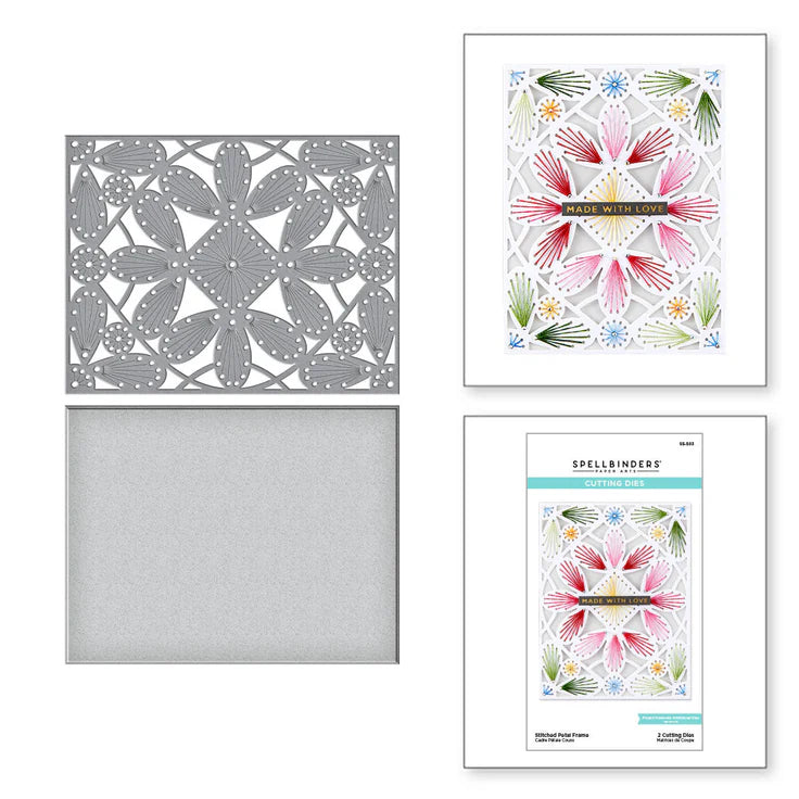 Stitched petal frame die by spellbinders