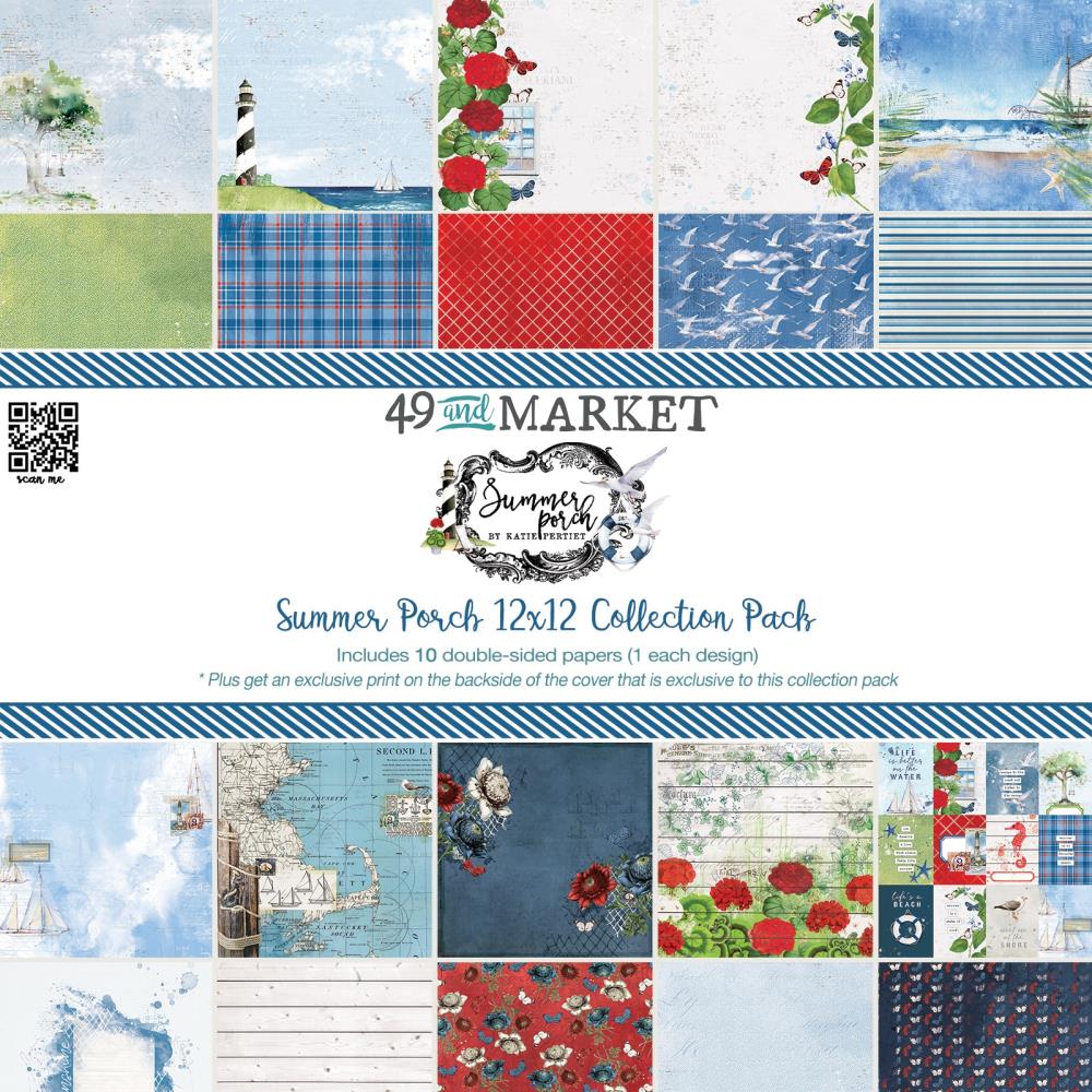 Summer porch 12 x 12 collection paper  by 49 and market