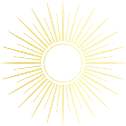 Sunburst hot foil plate by Memory box
