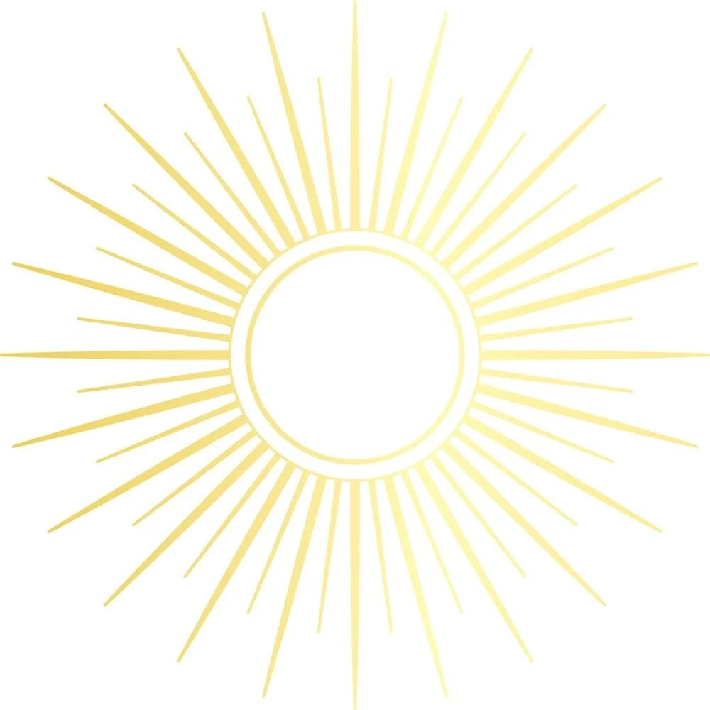 Sunburst hot foil plate by Memory box